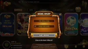 Các bước đăng nhập cổng game iWin
