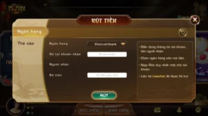 Hướng dẫn rút tiền từ Iwin qua ngân hàng